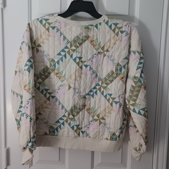 Universal Thread Multicolor Patchwork Sweatshirt - Picture 4 of 4